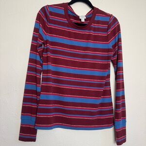Evereve Peyton Jensen Striped Retro Crewneck Long‎ Sleeve Top